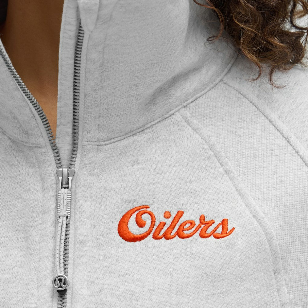 Edmonton Oilers lululemon Women's Long Scuba Oversized Half-Zip Funnel Neck -  NHL