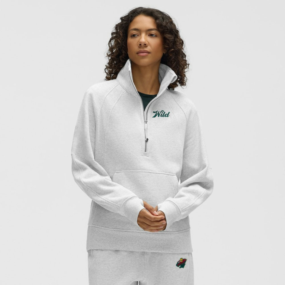 Minnesota Wild lululemon Women's Long Scuba Oversized Half-Zip Funnel Neck -  NHL