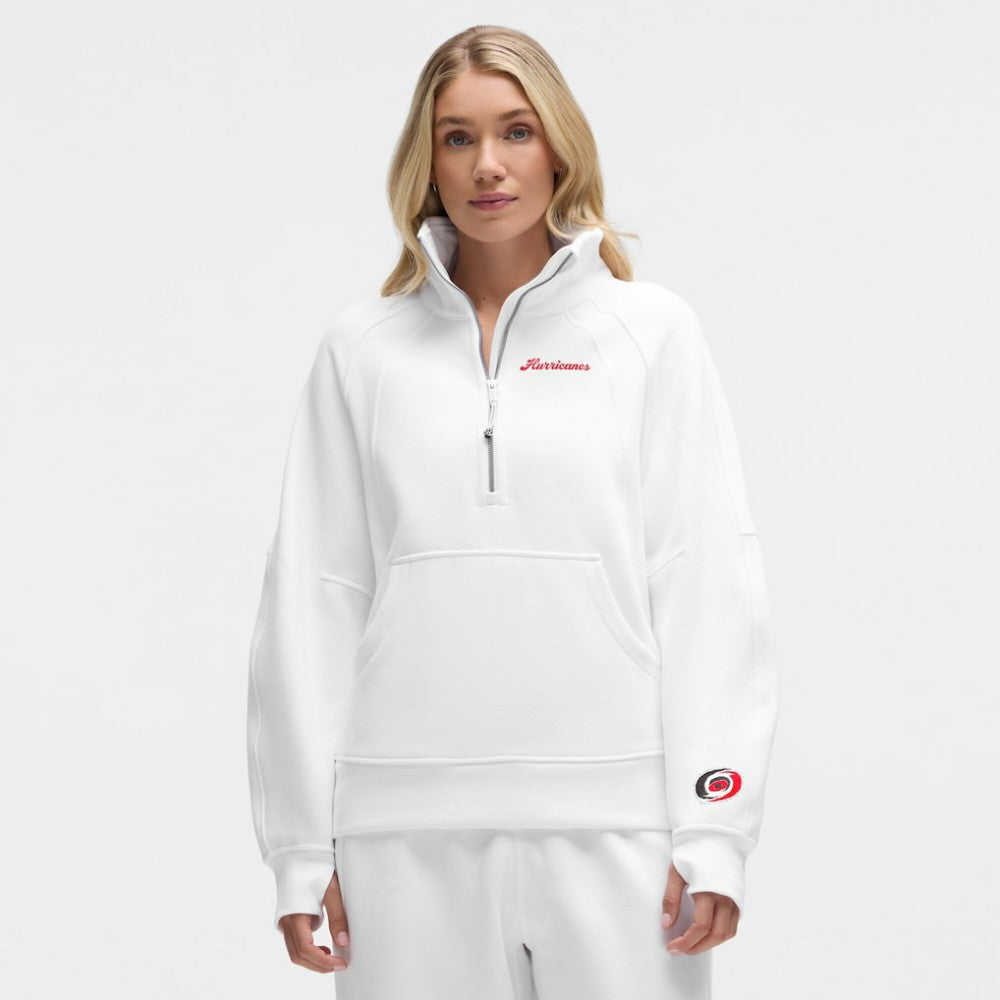 Carolina Hurricanes lululemon Women's Long Scuba Oversized Half-Zip Funnel Neck -  NHL