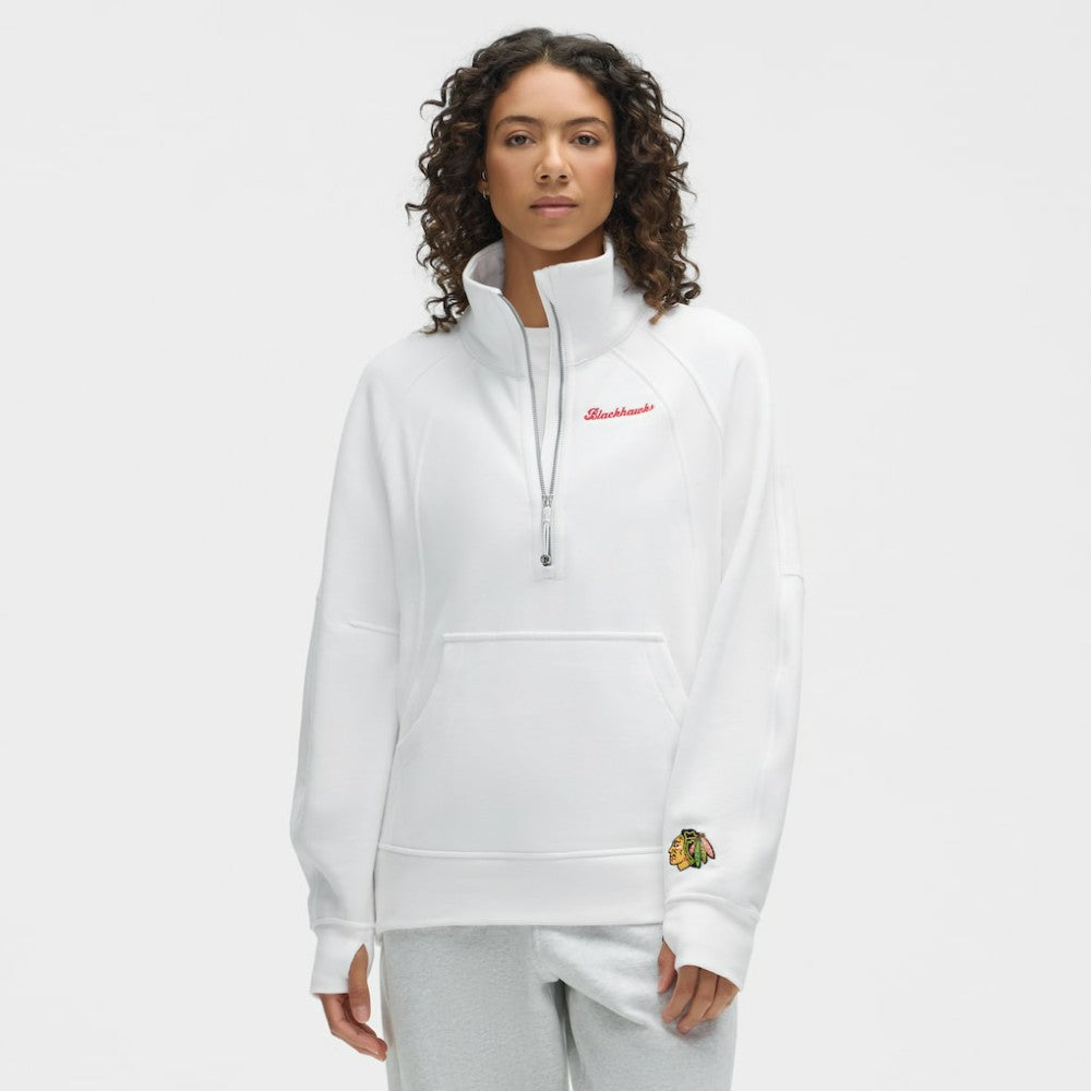Chicago Blackhawks lululemon Women's Long Scuba Oversized Half-Zip Funnel Neck -  NHL
