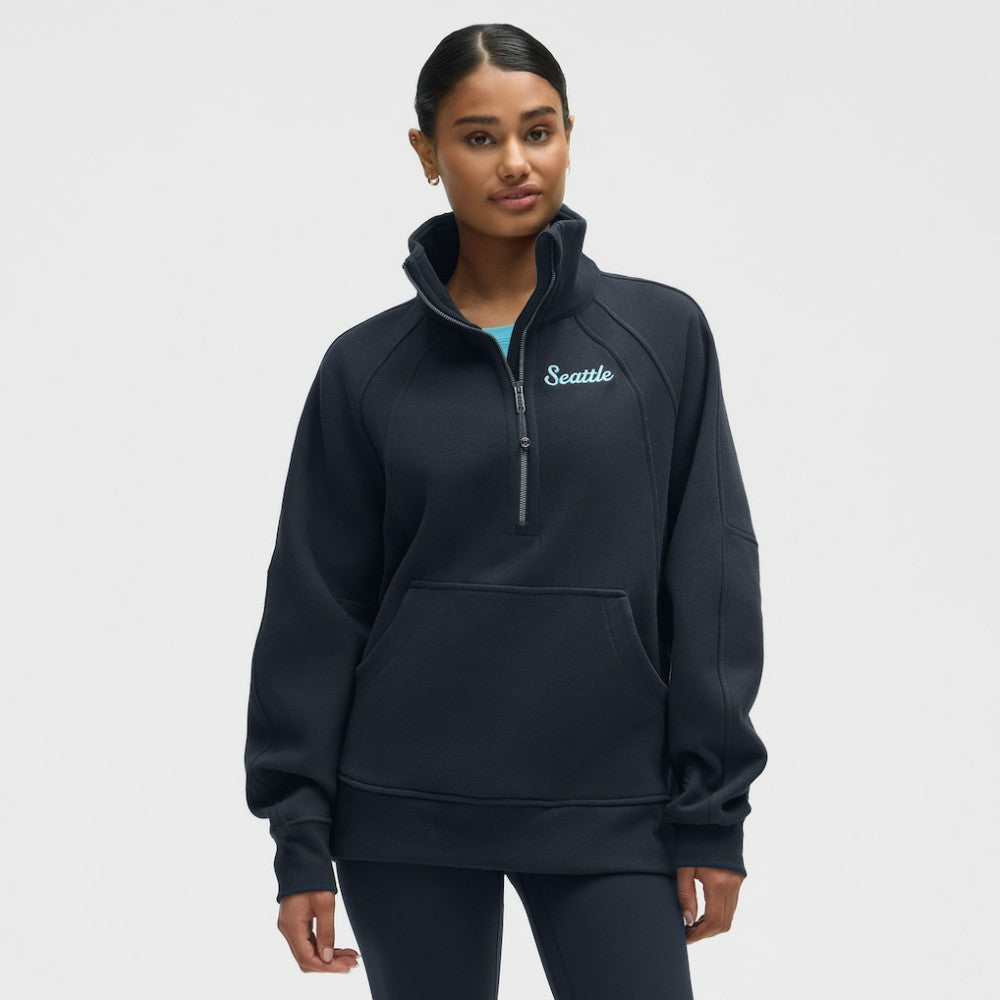 Seattle Kraken lululemon Women's Long Scuba Oversized Half-Zip Funnel Neck -  NHL