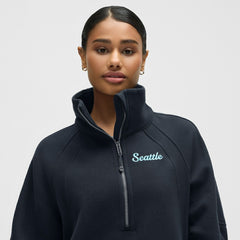 Seattle Kraken lululemon Women's Long Scuba Oversized Half-Zip Funnel Neck -  NHL
