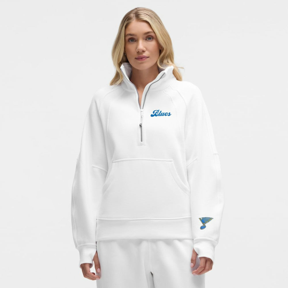 St. Louis Blues lululemon Women's Long Scuba Oversized Half-Zip Funnel Neck -  NHL