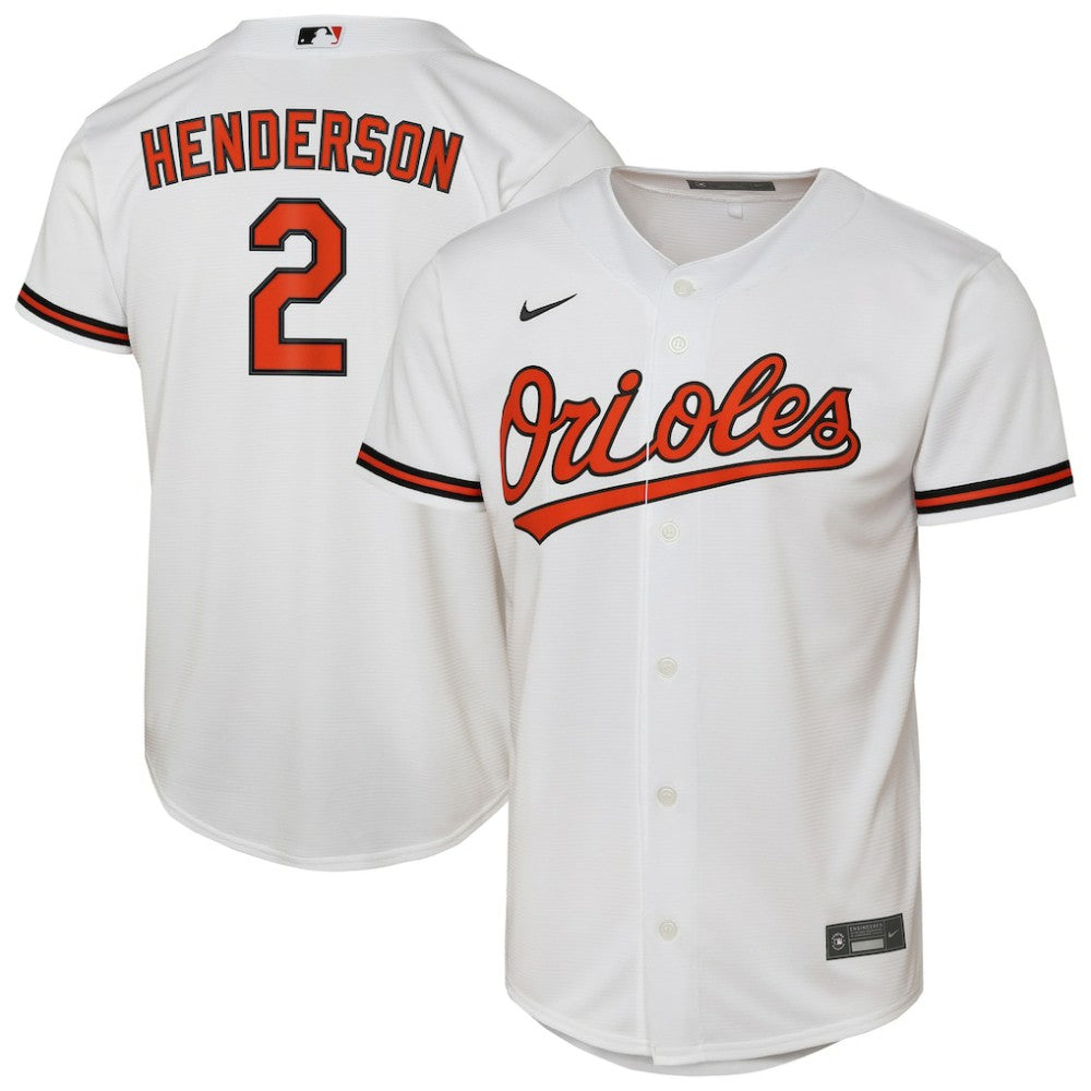 Gunnar Henderson Baltimore Orioles Nike Youth Home Replica Player Jersey - MLB Jerseys