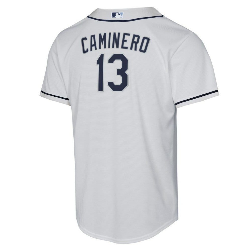 Junior Caminero Tampa Bay Rays Nike Youth Home Replica Player Jersey - MLB Jerseys
