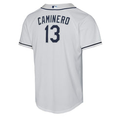 Junior Caminero Tampa Bay Rays Nike Youth Home Replica Player Jersey - MLB Jerseys