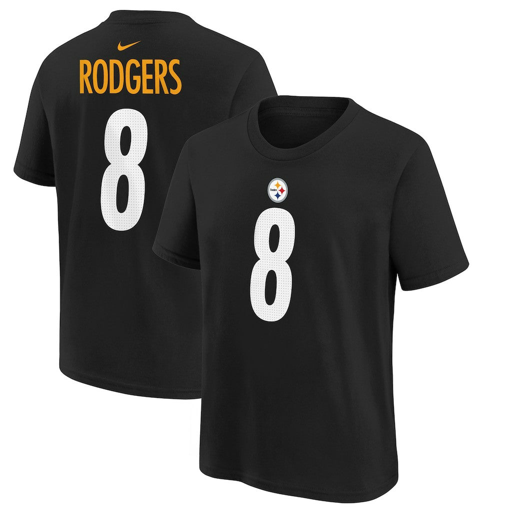 Pittsburgh Steelers Aaron Rodgers  Youth Player Name & Number T-Shirt | NFL On sale