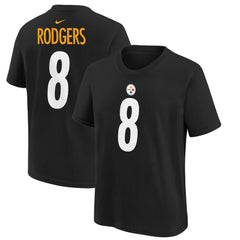 Pittsburgh Steelers Aaron Rodgers  Youth Player Name & Number T-Shirt | NFL On sale