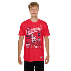 St. Louis Cardinals New Era  Oversized Throwback Distressed T-Shirt - MLB T-shirts