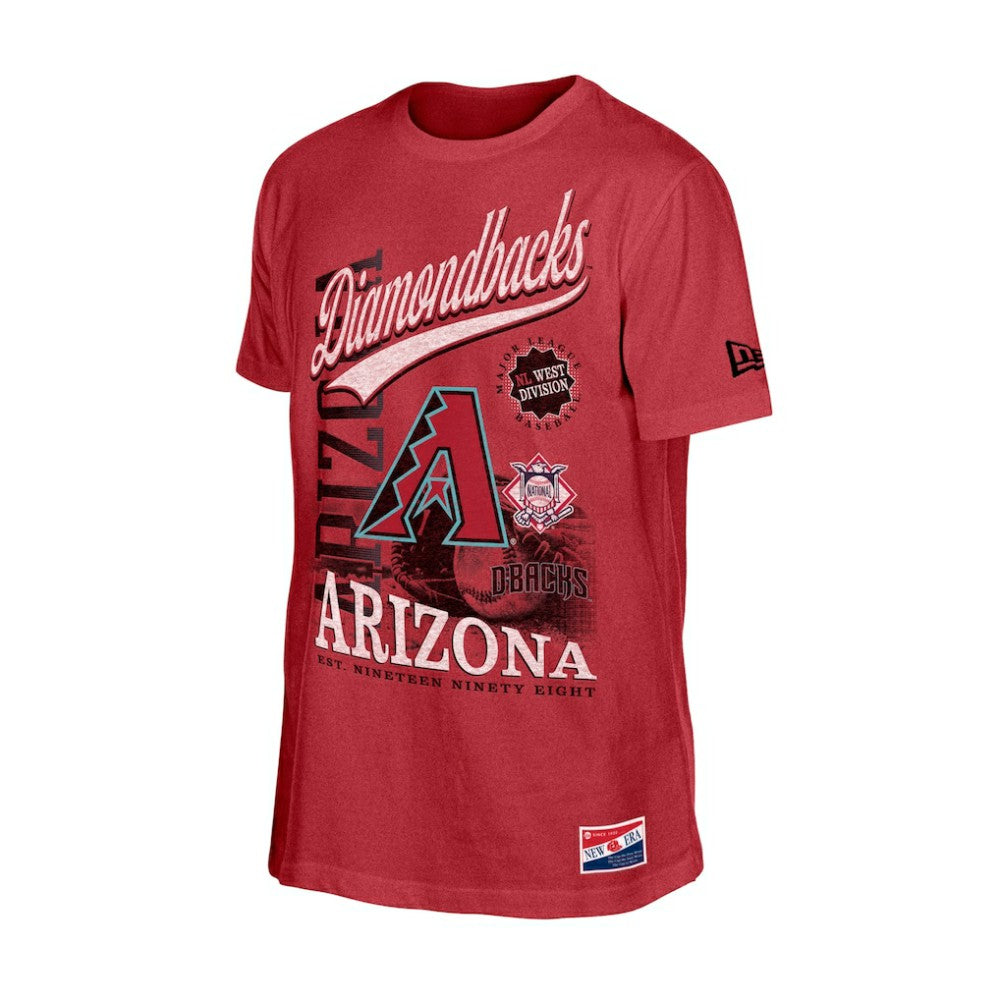 Arizona Diamondbacks New Era  Oversized Throwback Distressed T-Shirt - MLB T-shirts