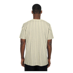 Los Angeles Dodgers New Era Throwback Meshback Pinstripe T-Shirt - MLB T-shirts
