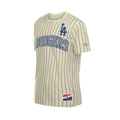 Los Angeles Dodgers New Era Throwback Meshback Pinstripe T-Shirt - MLB T-shirts