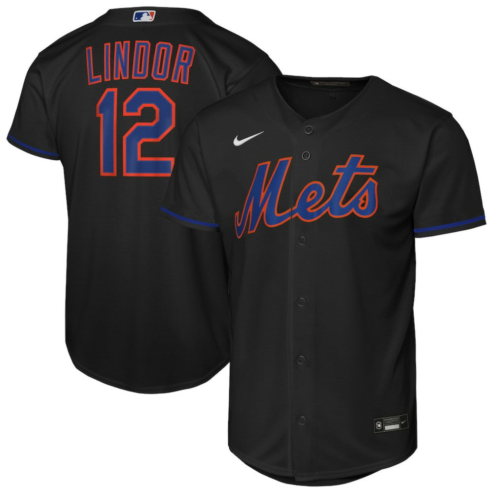 Francisco Lindor New York Mets Nike Youth Alternate Replica Jersey - MLB Jerseys