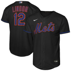 Francisco Lindor New York Mets Nike Youth Alternate Replica Jersey - MLB Jerseys