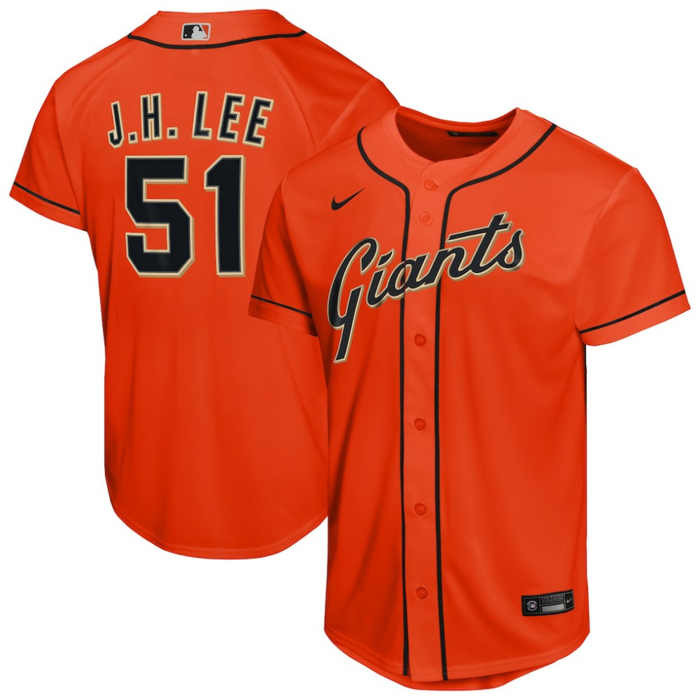 Jung Hoo Lee San Francisco Giants Nike Youth Alternate Replica Jersey - MLB Jerseys
