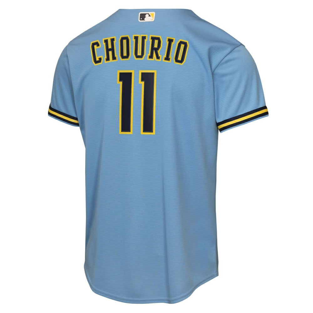Jackson Chourio Milwaukee Brewers Nike Youth Road Replica Jersey - MLB Jerseys