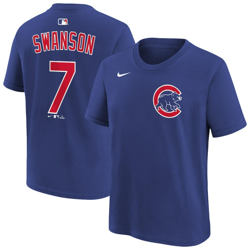 Dansby Swanson Chicago Cubs Nike Youth Name & Number T-Shirt - MLB T-shirts