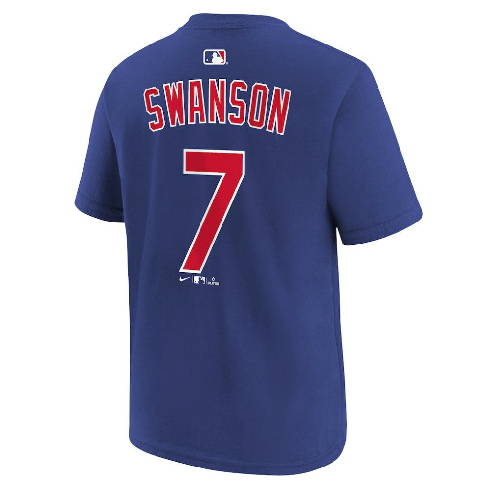 Dansby Swanson Chicago Cubs Nike Youth Name & Number T-Shirt - MLB T-shirts