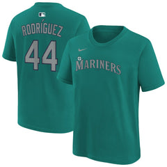 Julio Rodríguez Seattle Mariners Nike Youth Name & Number T-Shirt - MLB T-shirts
