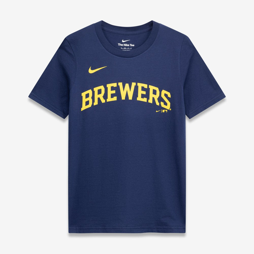 Jackson Chourio Milwaukee Brewers Nike Youth Name & Number T-Shirt - MLB T-shirts