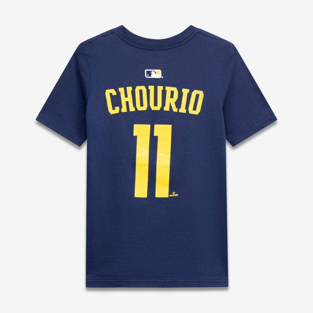 Jackson Chourio Milwaukee Brewers Nike Youth Name & Number T-Shirt - MLB T-shirts