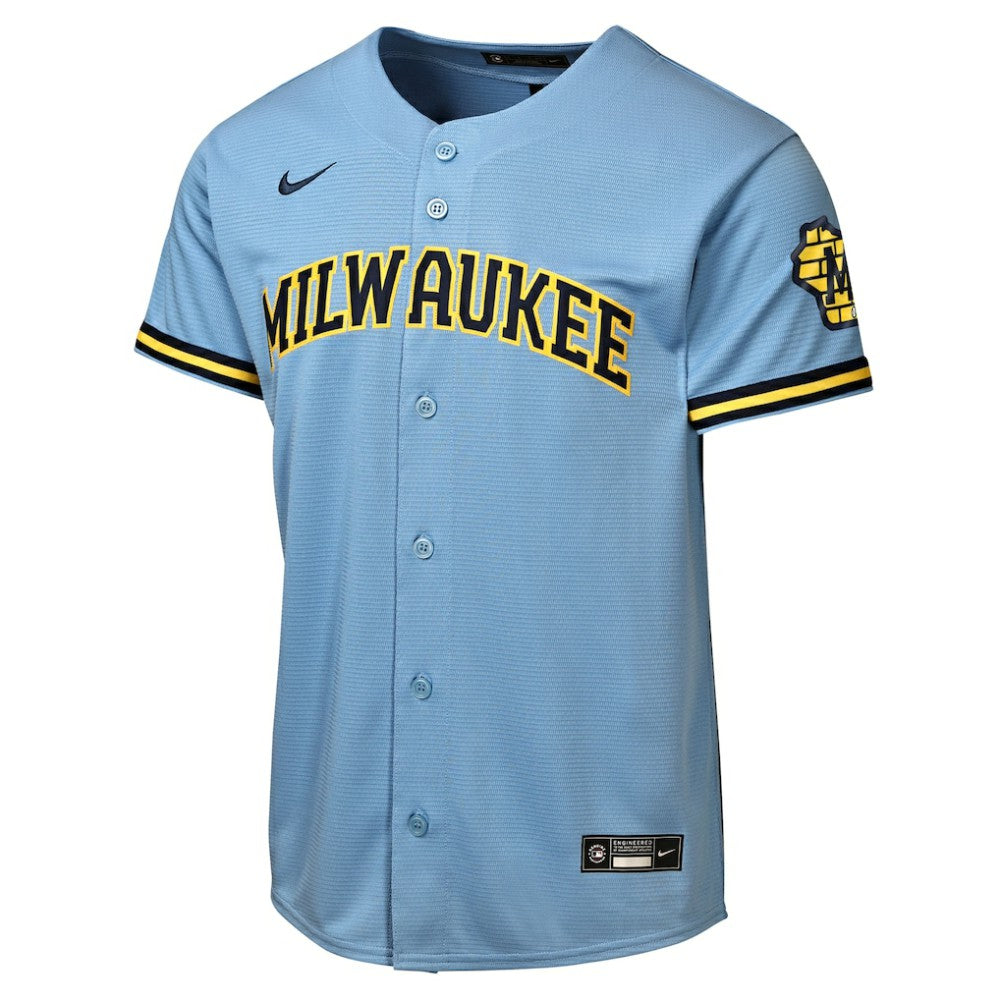 Milwaukee Brewers Nike Youth Road Stadium Jersey - MLB Jerseys