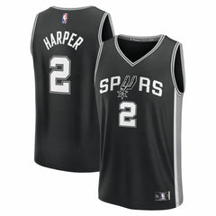Black Dylan Harper San Antonio Spurs 2025 NBA Draft First Round Pick Fast Break Replica Jersey | NBA