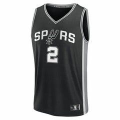 Black Dylan Harper San Antonio Spurs 2025 NBA Draft First Round Pick Fast Break Replica Jersey | NBA