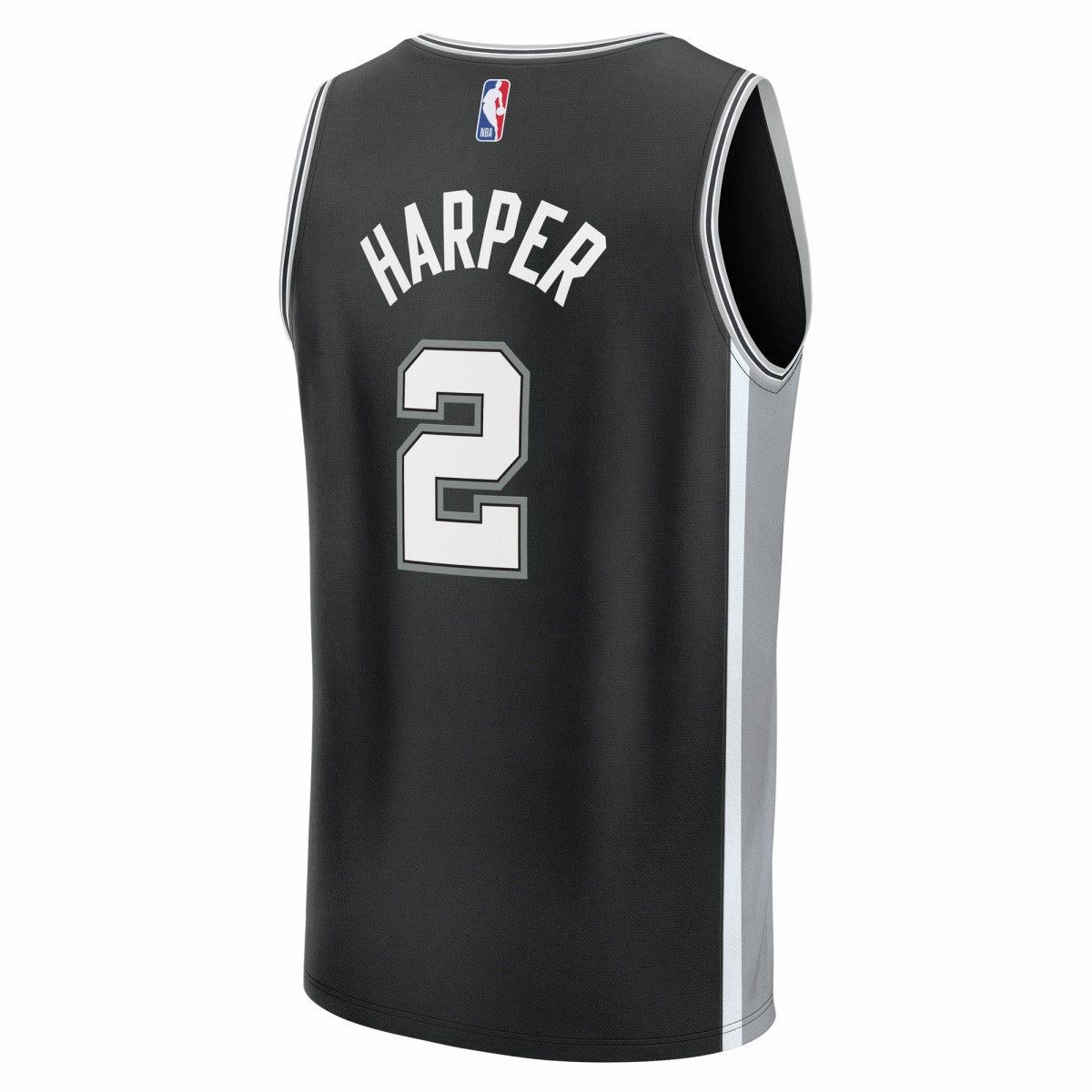 Black Dylan Harper San Antonio Spurs 2025 NBA Draft First Round Pick Fast Break Replica Jersey | NBA