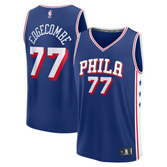 Royal V. J. Edgecombe Philadelphia 76ers Youth 2025 NBA Draft First Round Pick Fast Break Replica Jersey | NBA
