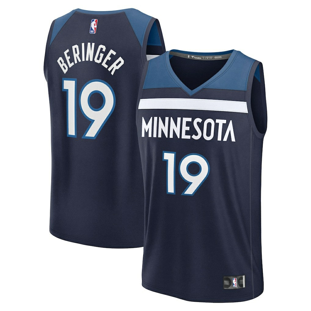 Navy Joan Beringer Minnesota Timberwolves 2025 NBA Draft First Round Pick Fast Break Replica Jersey | NBA