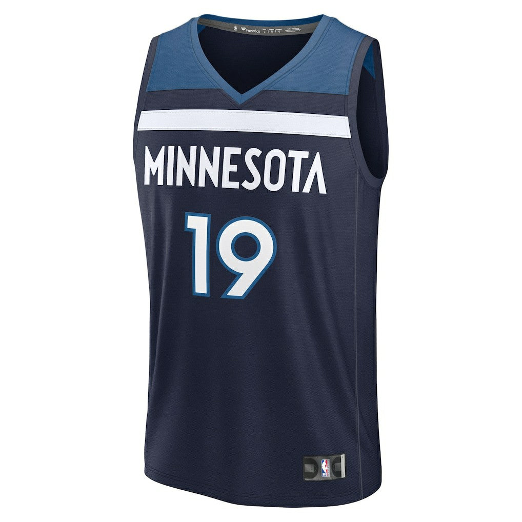 Navy Joan Beringer Minnesota Timberwolves 2025 NBA Draft First Round Pick Fast Break Replica Jersey | NBA