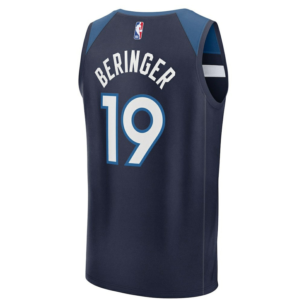 Navy Joan Beringer Minnesota Timberwolves 2025 NBA Draft First Round Pick Fast Break Replica Jersey | NBA
