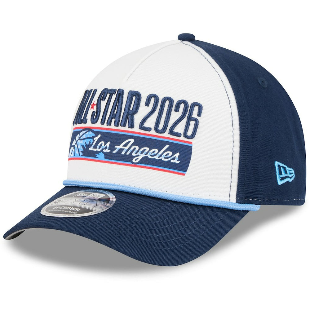 White/Navy  2026 NBA All-Star Game A-Frame 9FORTY Adjustable Hat | NBA