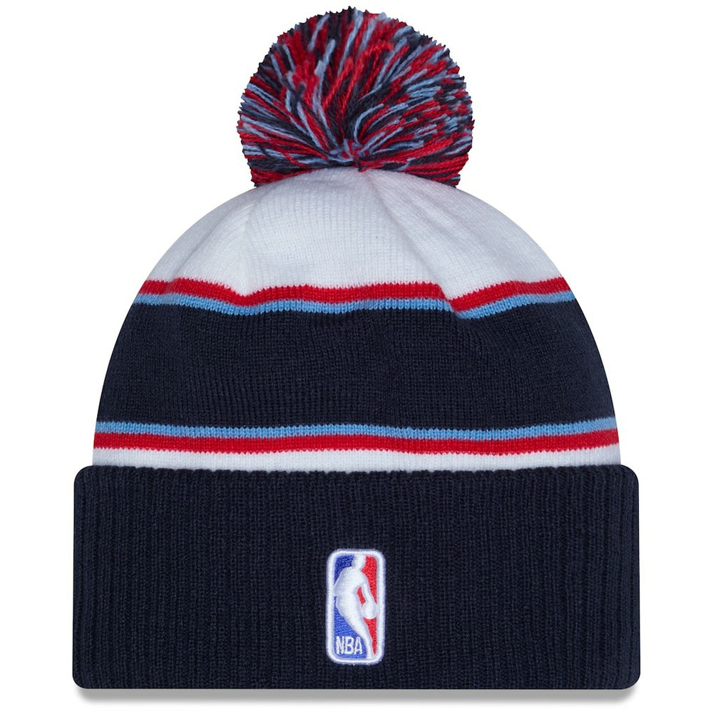 White/Navy  2026 NBA All-Star Game Cuffed Knit Hat with Pom | NBA