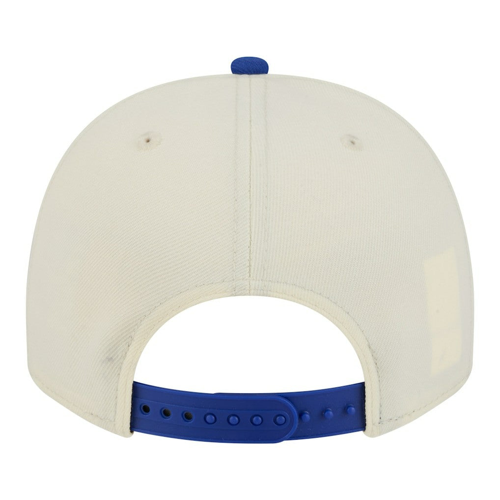 Cream/Royal Golden State Warriors Stretched 2-Tone A-Frame 9FIFTY Adjustable Hat sale | NBA