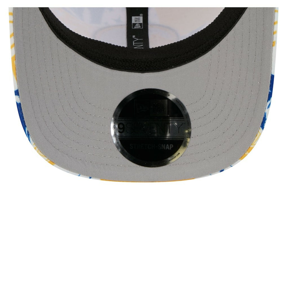 White Golden State Warriors Fan Pack Tropical Pattern 9SEVENTY Adjustable Hat sale | NBA