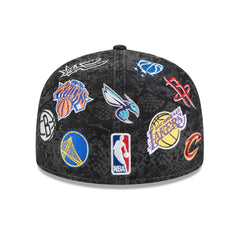 Black 2026 NBA All-Star Game Allover Logos 59FIFTY Fitted Hat | NBA
