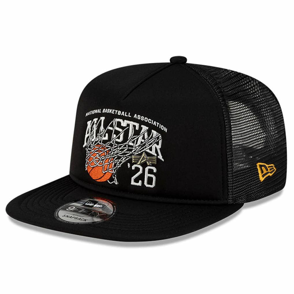Black 2026 NBA All-Star Game x Alpha Industries 9FIFTY Snapback Trucker Hat | NBA