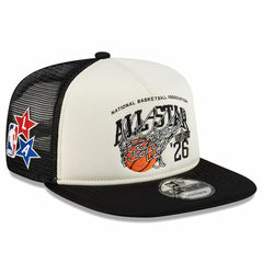 White/Black 2026 NBA All-Star Game x Alpha Industries 9FIFTY Snapback Trucker Hat | NBA