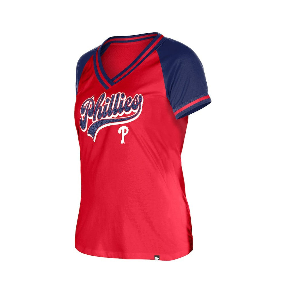 Philadelphia Phillies New Era Women's Gameday V-Neck T-Shirt - MLB T-shirts