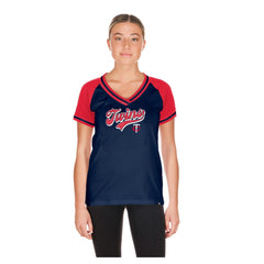 Minnesota Twins New Era Women's Gameday V-Neck T-Shirt - MLB T-shirts
