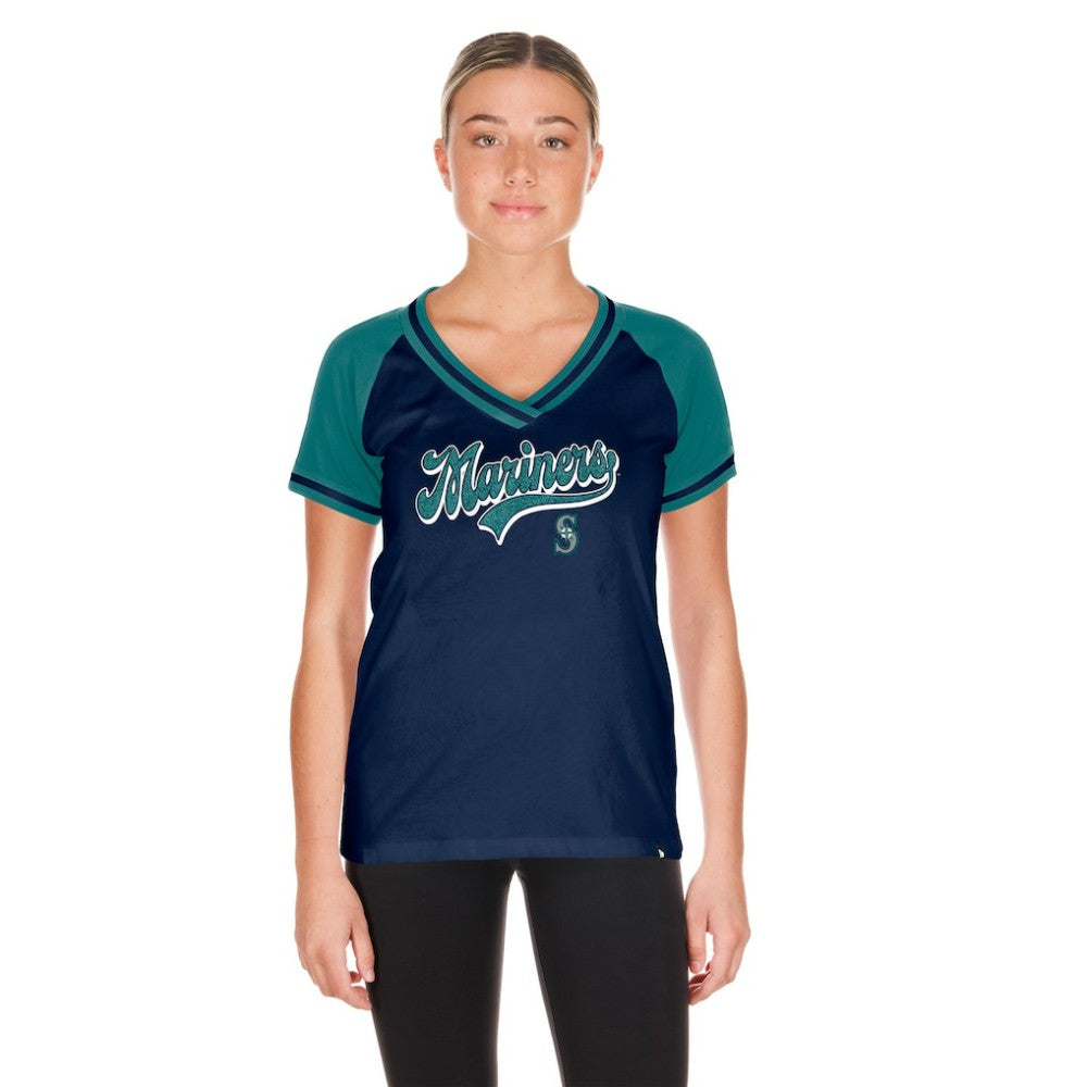 Seattle Mariners New Era Women's Gameday V-Neck T-Shirt - MLB T-shirts
