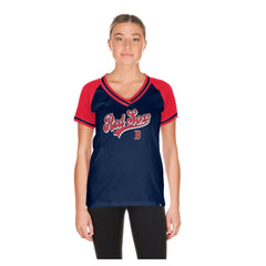 Boston Red Sox New Era Women's Gameday V-Neck T-Shirt - MLB T-shirts