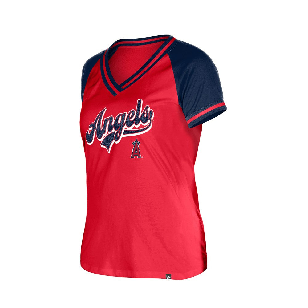 Los Angeles Angels New Era Women's Gameday V-Neck T-Shirt - MLB T-shirts