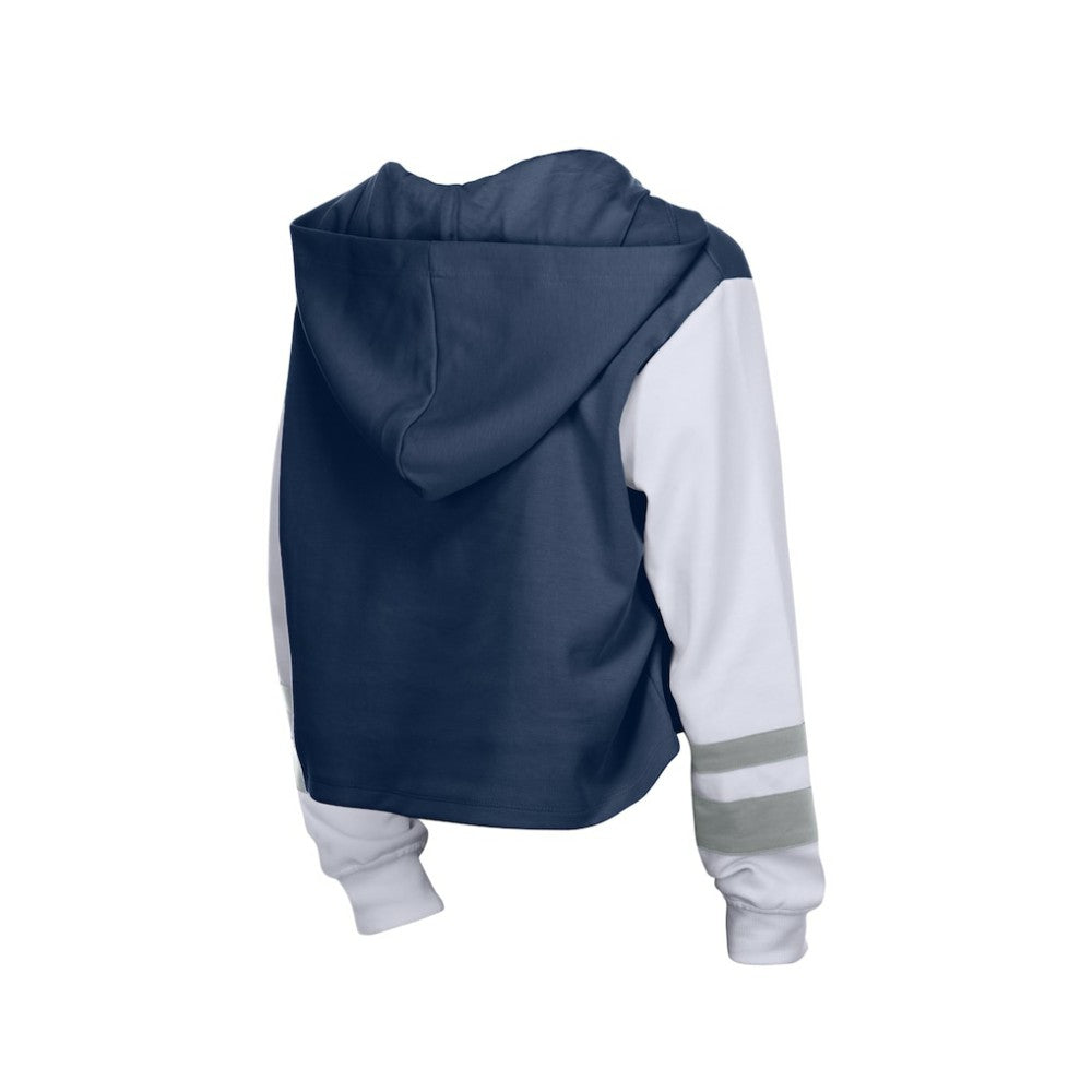 New York Yankees New Era Women's Boxy Lace-Up Hoodie - MLB Hoodies