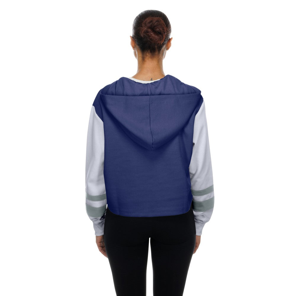 Los Angeles Dodgers New Era Women's Boxy Lace-Up Hoodie - MLB Hoodies