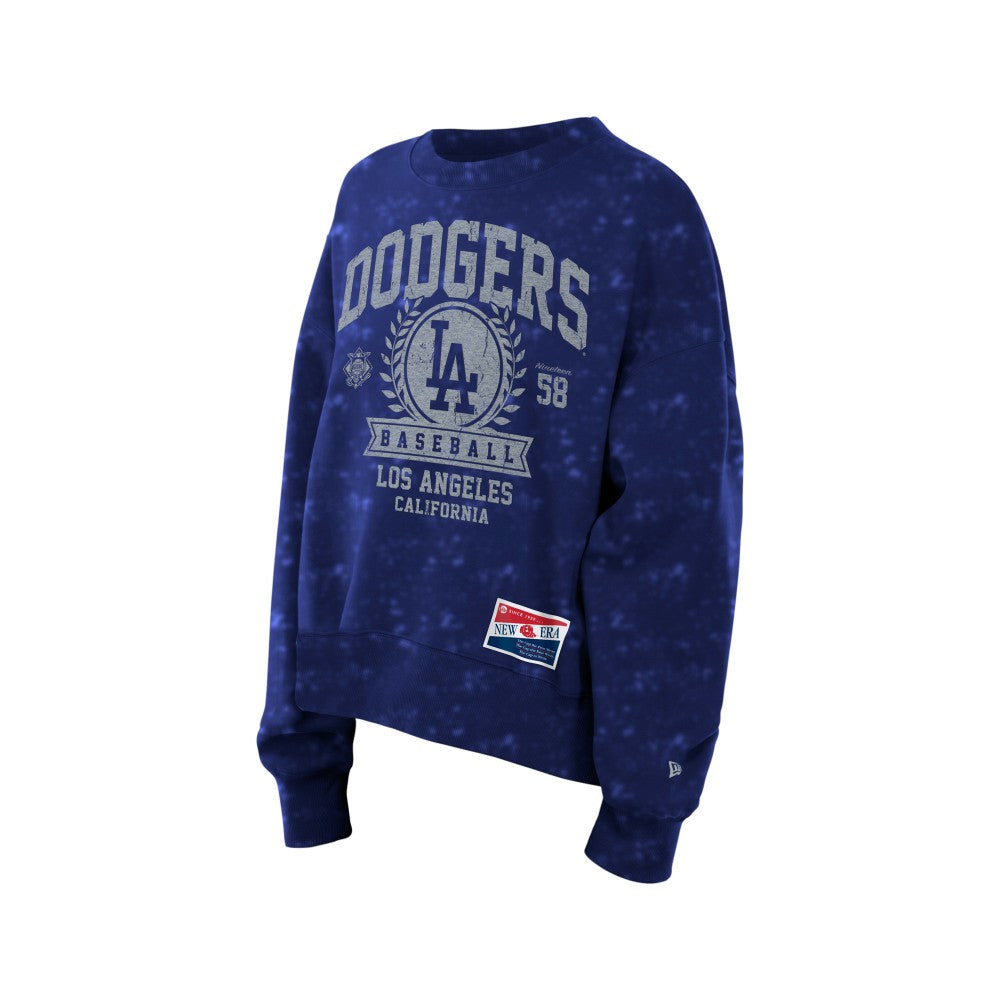 Los Angeles Dodgers New Era Women's Throwback Oversized Boxy Sweatshirt - MLB Sweatshirts