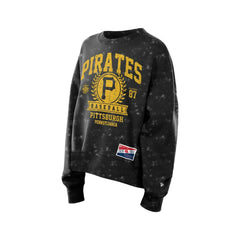 Pittsburgh Pirates New Era Women's Throwback Oversized Boxy Sweatshirt - MLB Sweatshirts