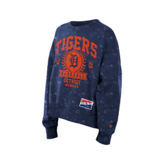 Detroit Tigers New Era Women's Throwback Oversized Boxy Sweatshirt - MLB Sweatshirts